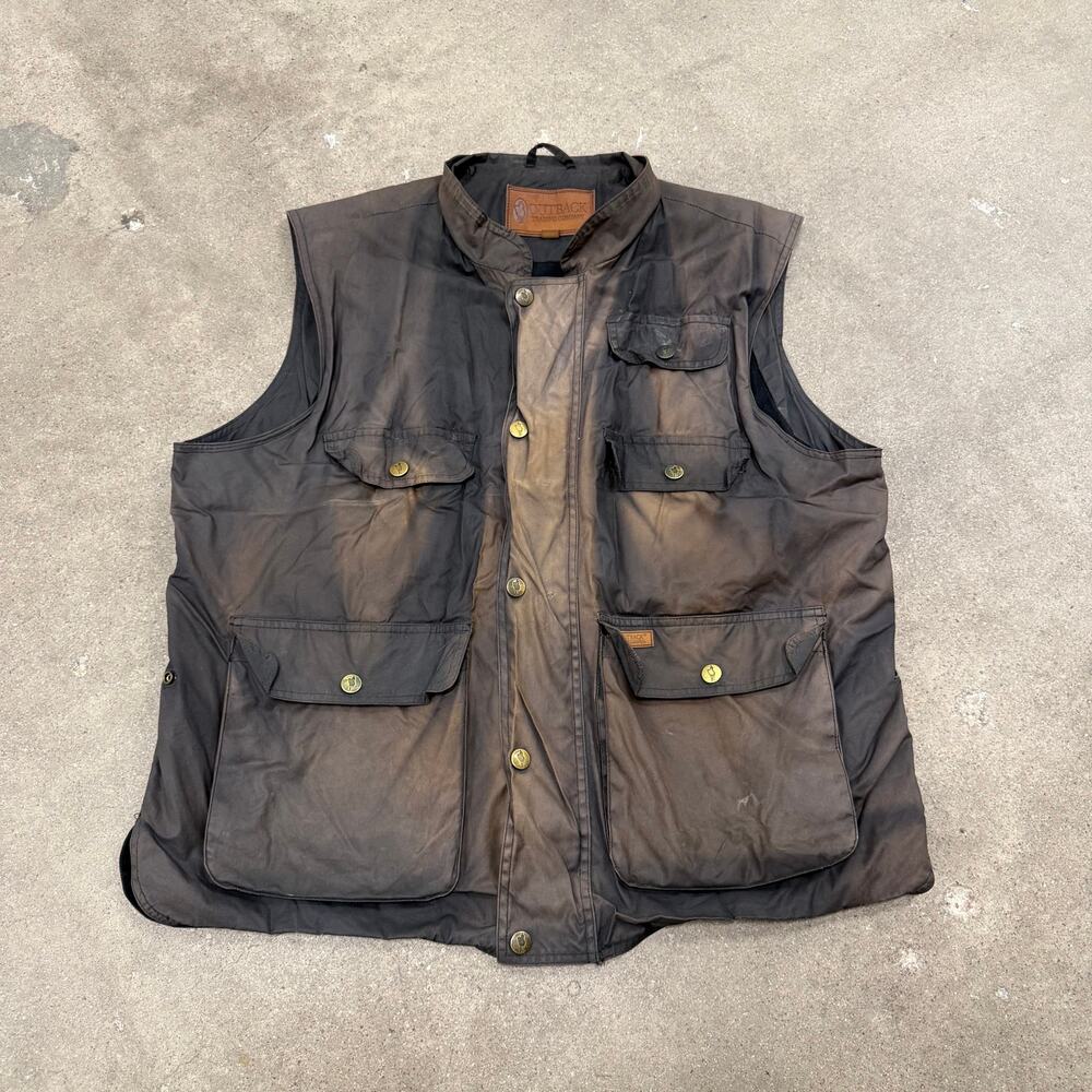 Outback Trading Co. Utility Outdoor Snap Button Western Hunting Vest